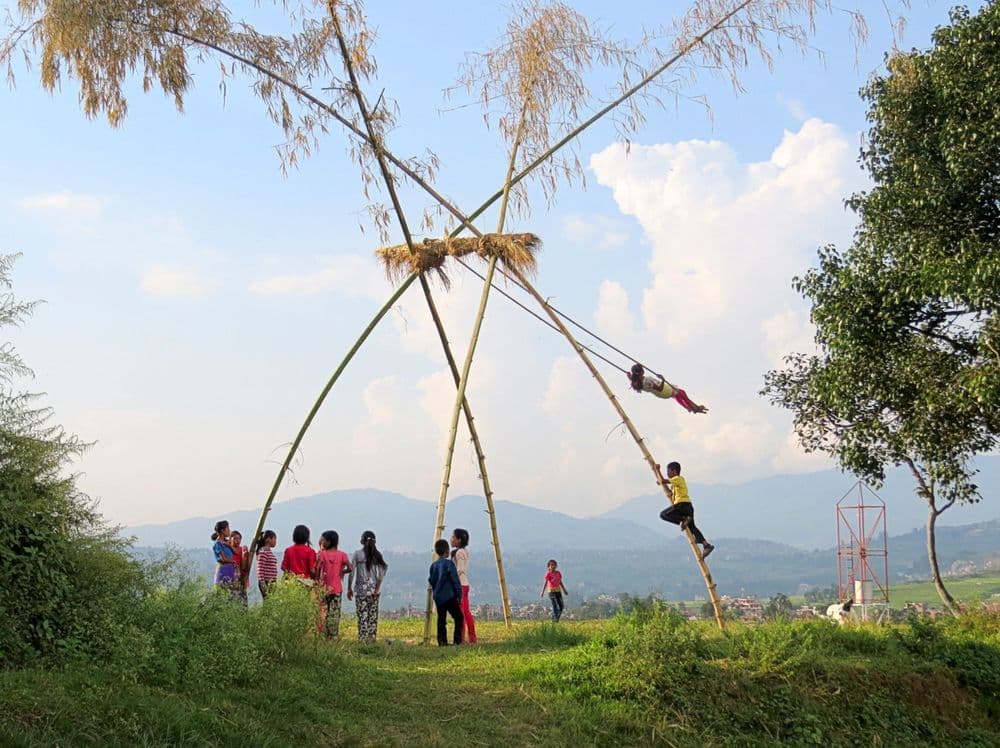 Bamboo swings